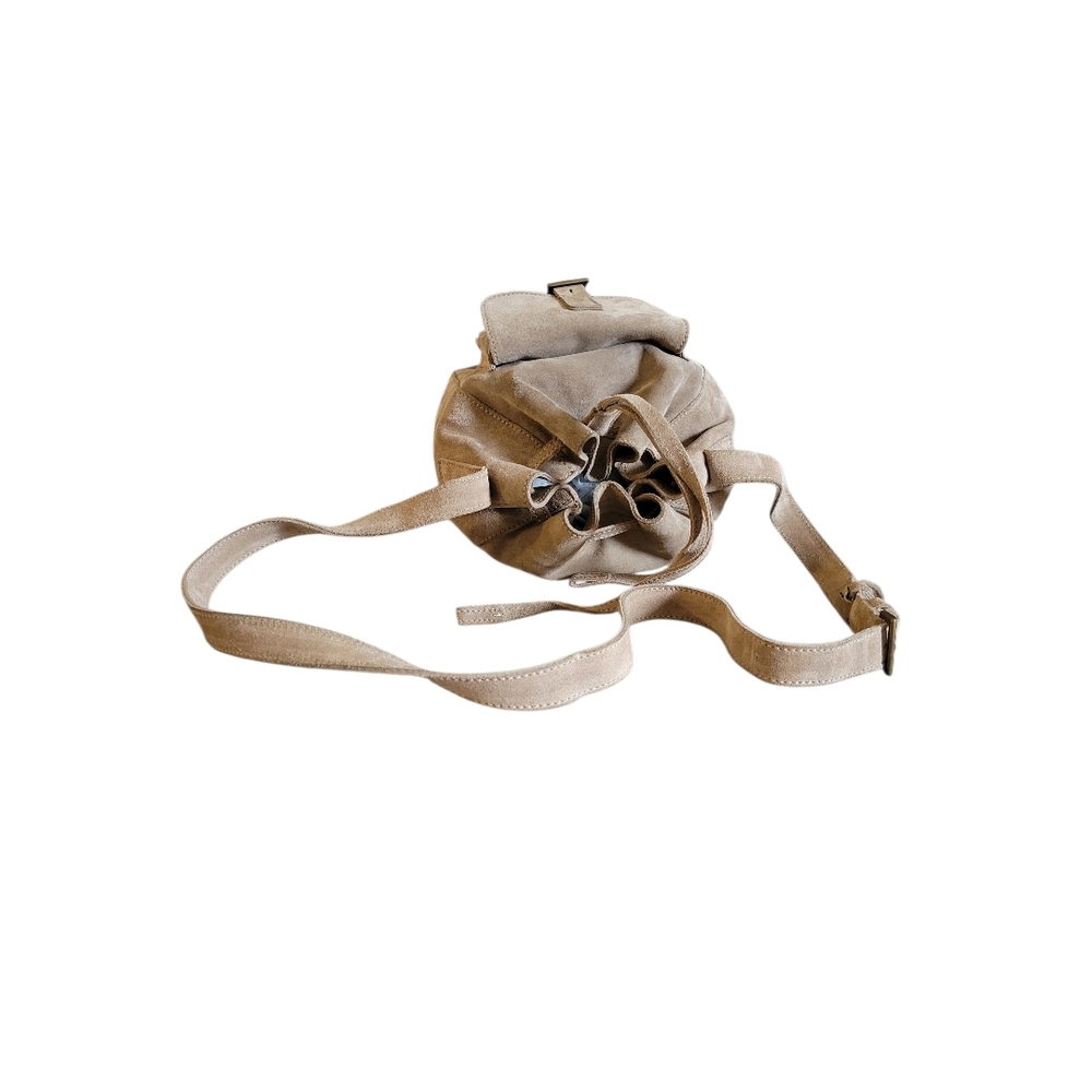 Prada Beige Suede Bucket Crossbody Bag - Picture 9 of 16
